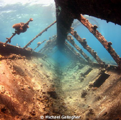 Prom deck of the Umbria in the Red Sea, Sudan by Michael Gallagher 